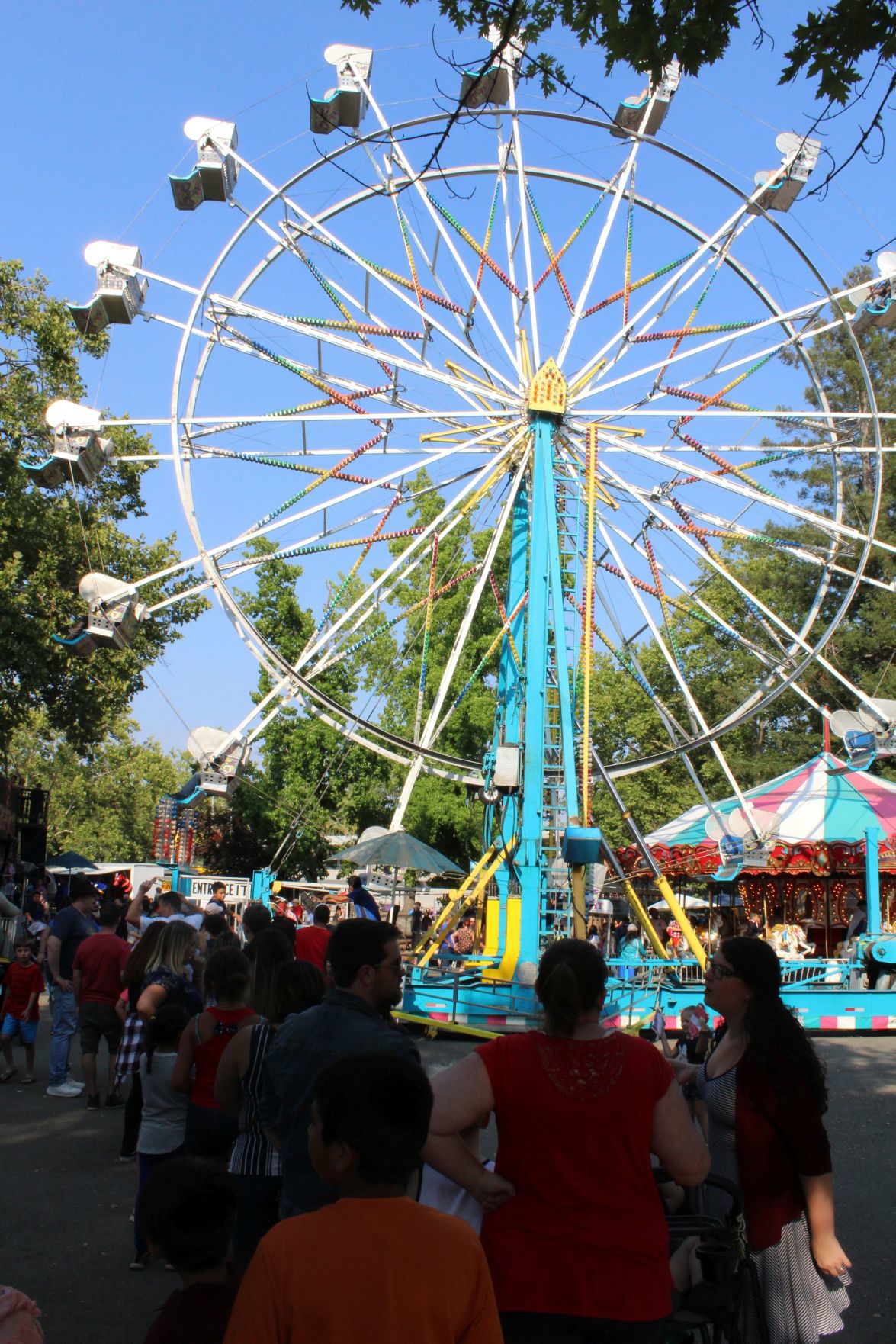 The Ferris wheel at the Napa County Fairgrounds